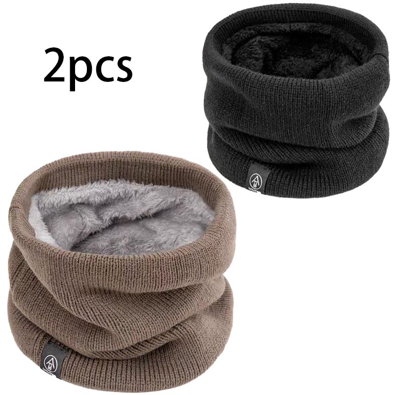 Men Accessories Hk - Zweier-Pack mit Fleece gefütterte Schals, winddichte