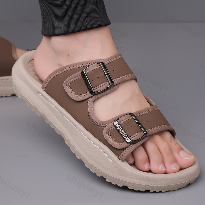 Men'S Accessories Leather - Herren-Hausschuhe, 2025, Sommer, atmungsaktiv, für den