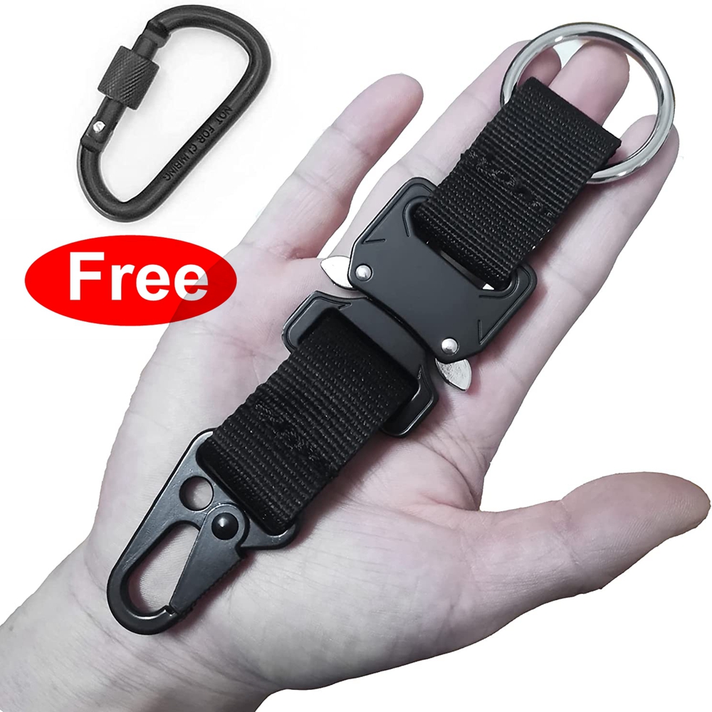Men Accessories Hk - Taktische Schlüsselanhänger für Herren, EDC-Getriebe-Clips mit