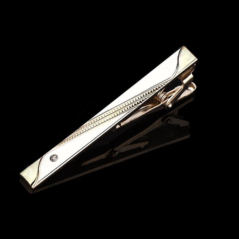 Men'S Accessories Fashion - 1-teilige Herren-Krawattenklammer in Gold und Silber