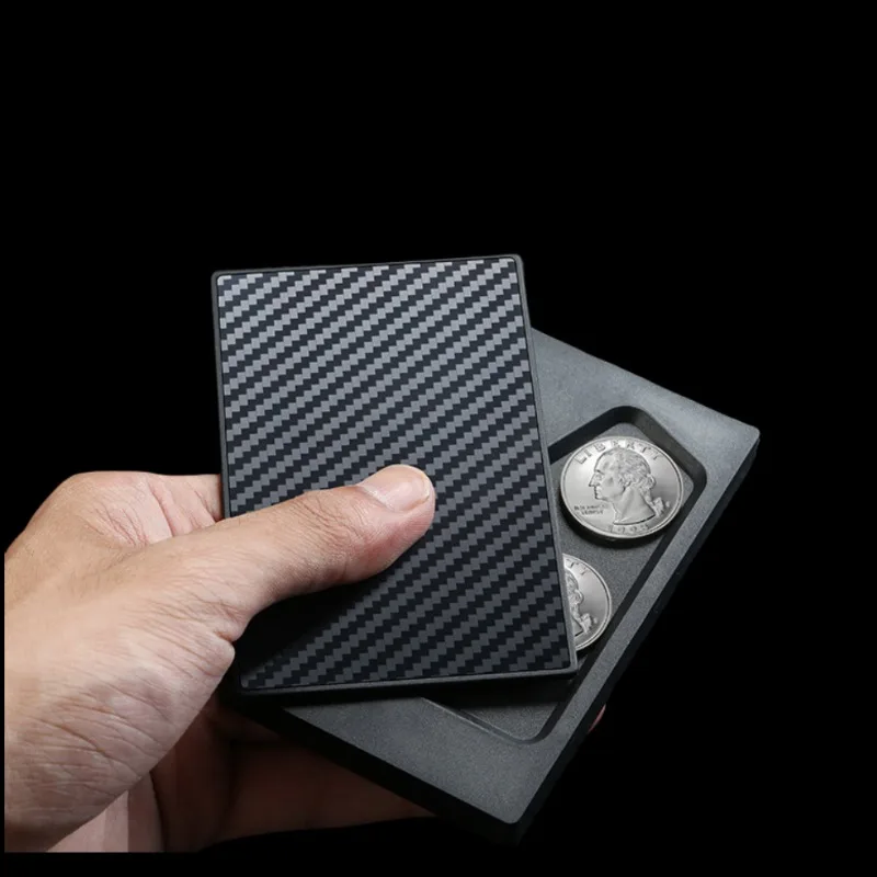 Coin Holder Men - Kreditkarten inhaber Männer Münz kassette automatisch