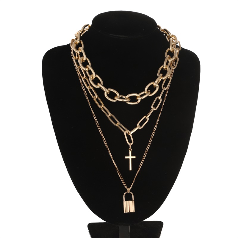 FNQUFUJ Layered Grunge ästheti – Men Accessories Neck Chain Bewertung und Preis