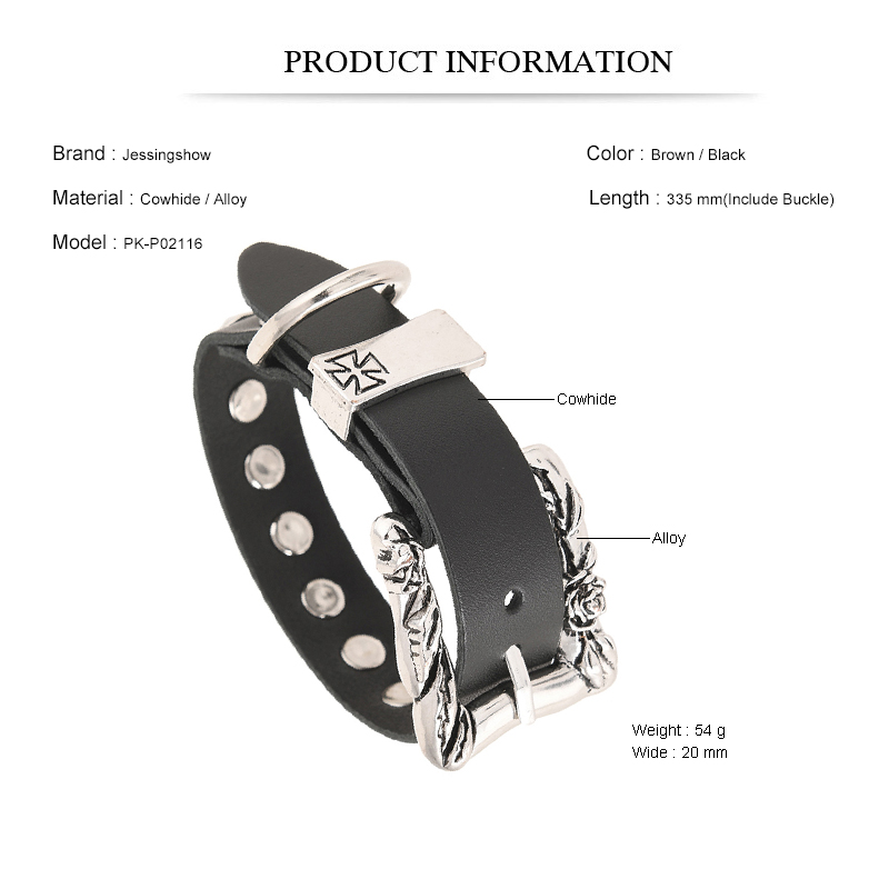 Rock Punk Stil große Schnalle  – Men Accessories Pk Bewertung und Preis