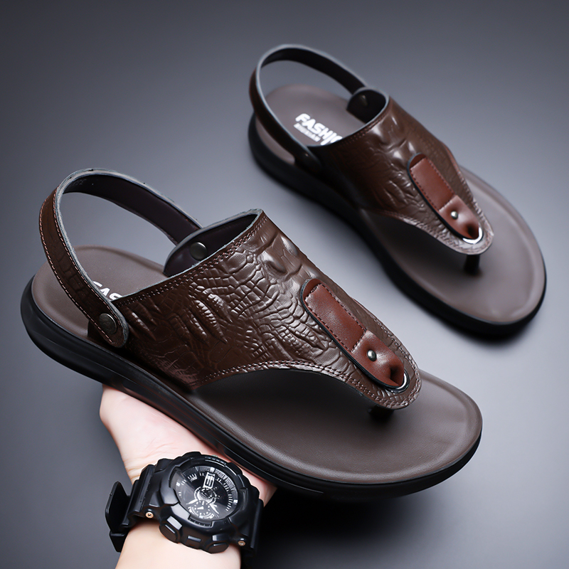 Herren-Sandalen aus Pu-Leder,  – Men'S Accessories Leather Bewertung und Preis
