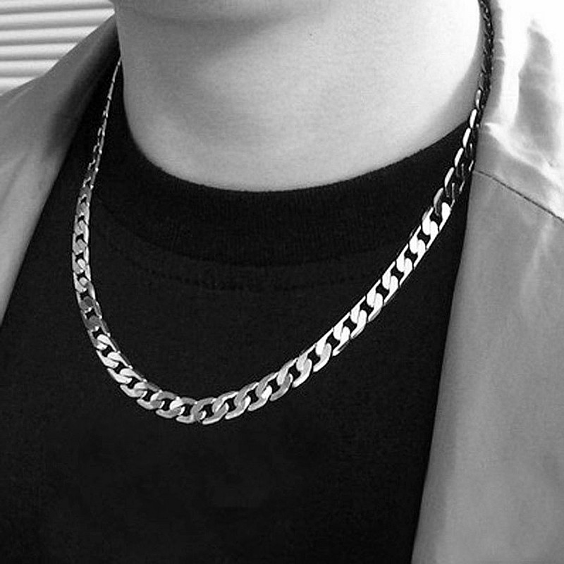 925 Sterling Silber plattiert  – Men Accessories Neck Chain Bewertung und Preis