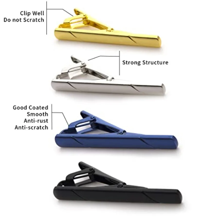 4 Stück Krawattenklammern für  – Men'S Accessories Fashion Bewertung und Preis