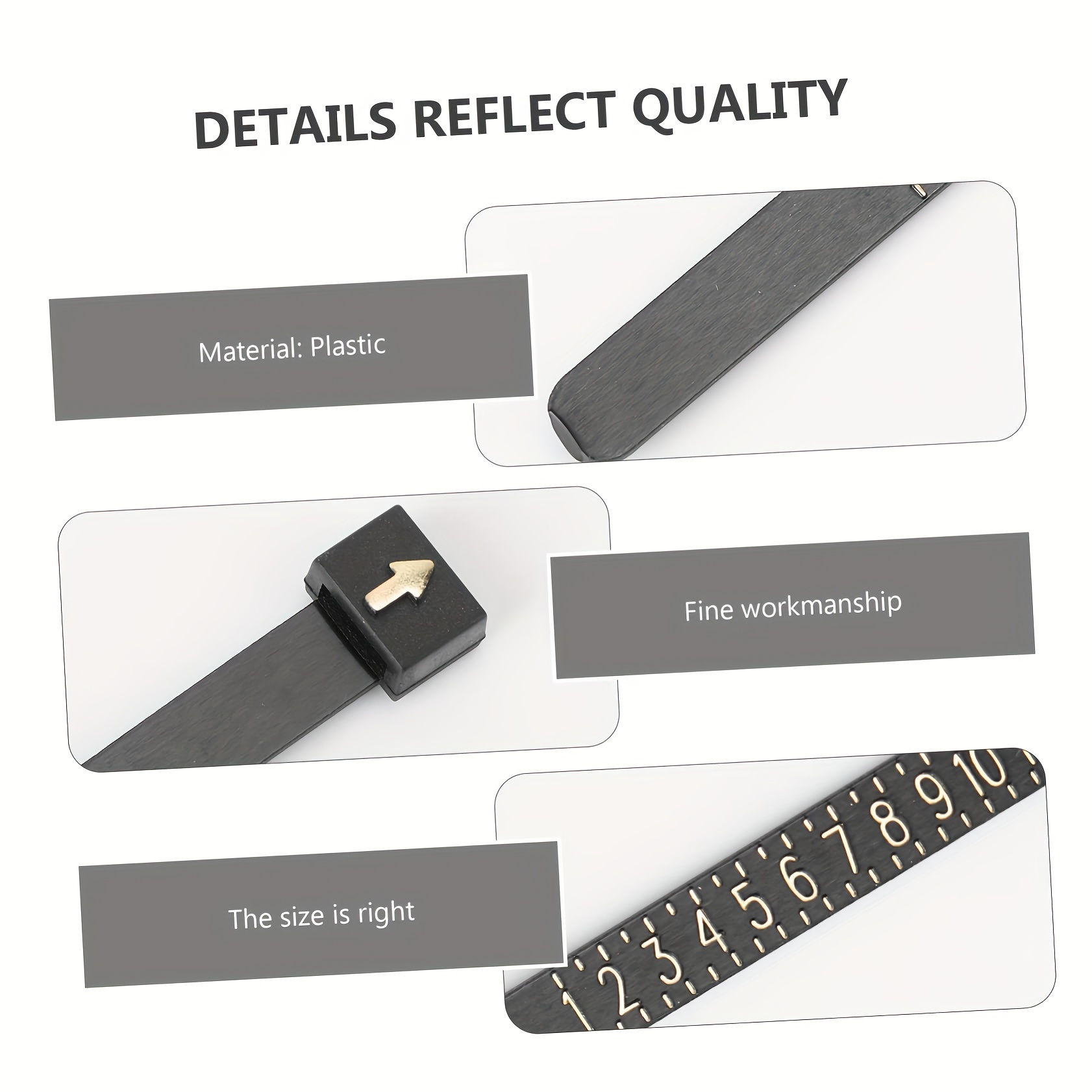 1 Stück Ringgrößenmesser, Offi – Men Accessories Hk Bewertung und Preis